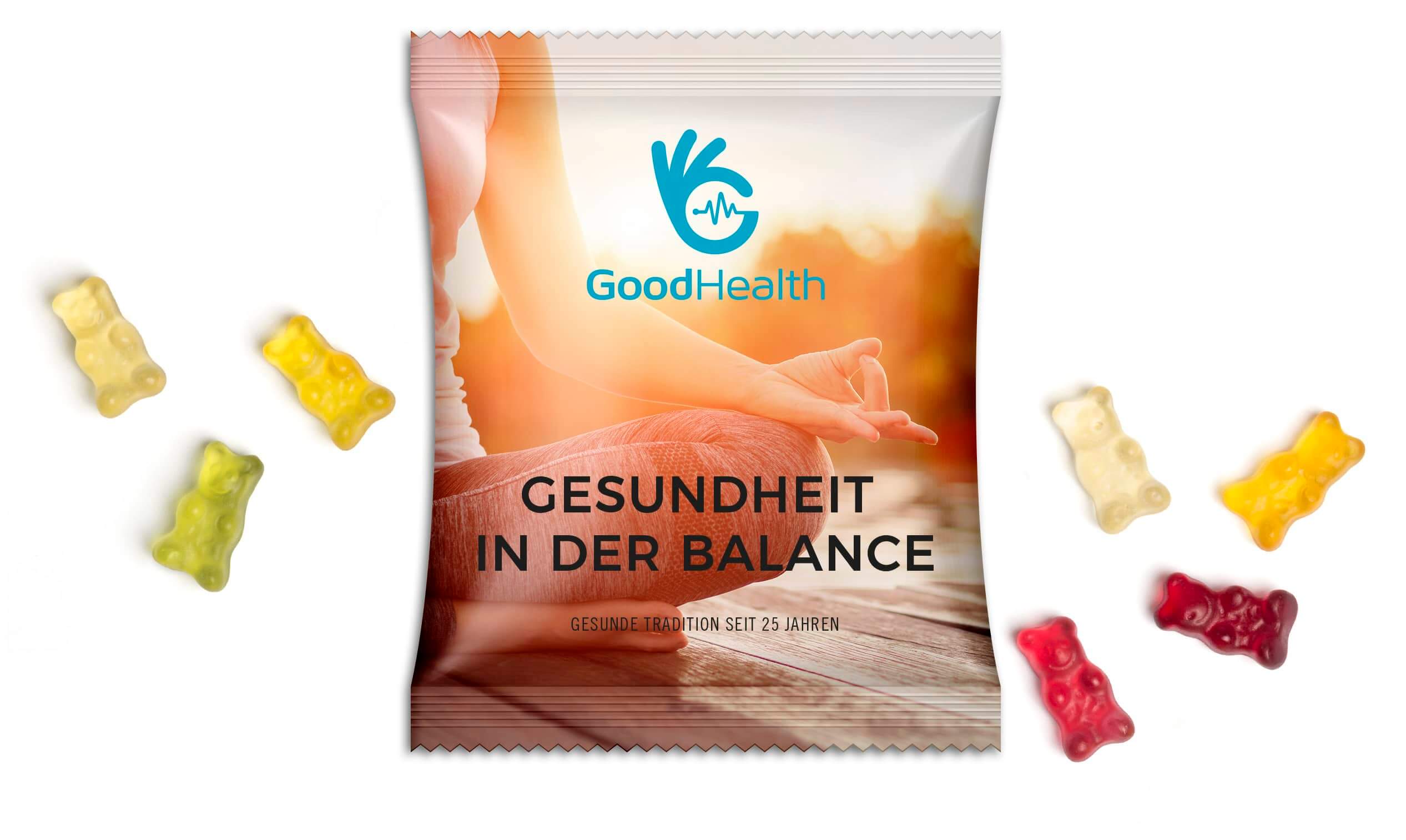 Gummibärchen vegan Mit einem Give Away als Werbegeschenk wie Gummibärchen vegan schenkt man Freude.