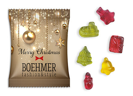 10 g Fruchtgummi Weihnachtsedition individuell Mit einem Give Away als Werbegeschenk wie 10 g Fruchtgummi Weihnachtsedition individuell schenkt man Freude.