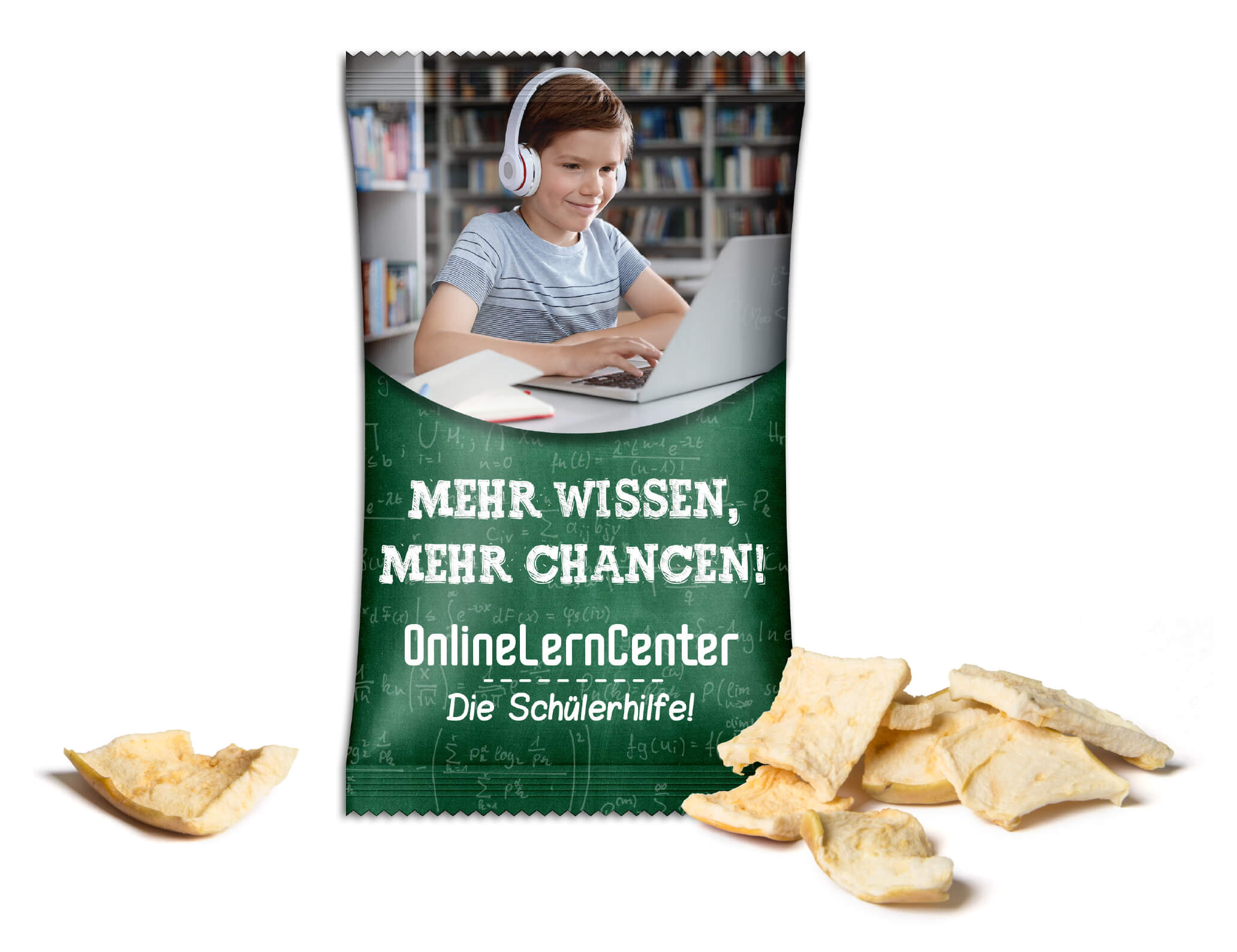 Apfelchips Mit einem Give Away als Werbegeschenk wie Apfelchips schenkt man Freude.