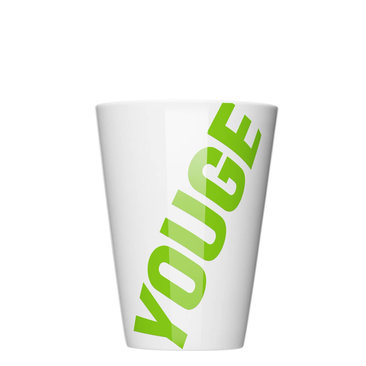 Milchbecher Form 356 zum bedrucken mit einem Logo oder einer Grafik als Werbegeschenk, Werbeartikel oder Werbemittel