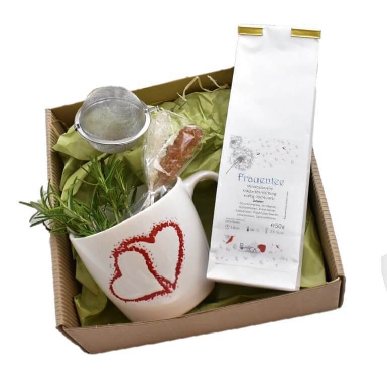 "Frauentee Teestunde" Geschenk-Set "Frauentee Teestunde" Geschenk-Set ist eine tolle nachhaltige Geschenkidee.