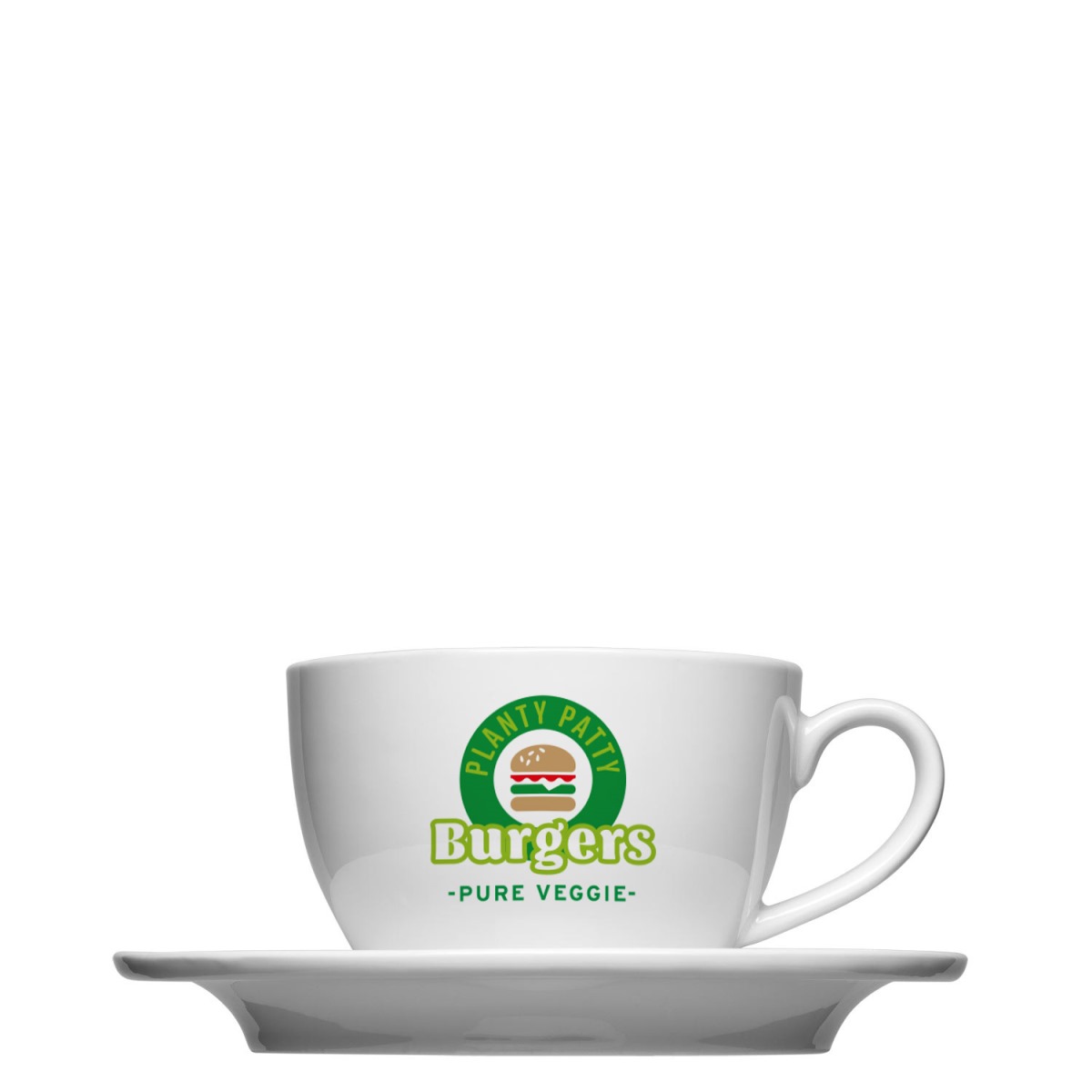 Cappuccinotasse Form 536 zum bedrucken mit einem Logo oder einer Grafik als Werbegeschenk, Werbeartikel oder Werbemittel