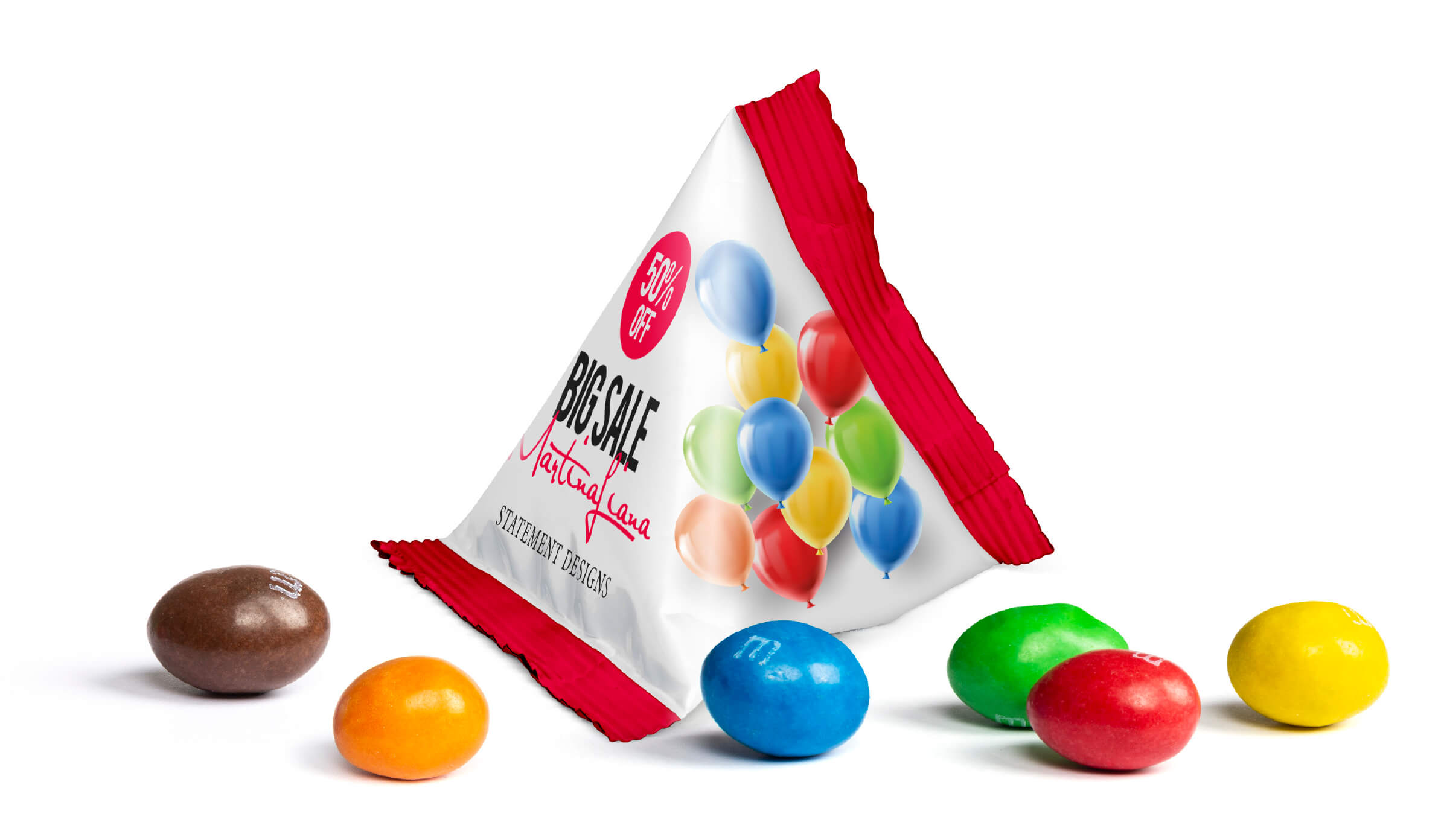 M&M's Peanuts im Mini Tetraeder Mit einem Give Away als Werbegeschenk wie M&M's Peanuts im Mini Tetraeder schenkt man Freude.