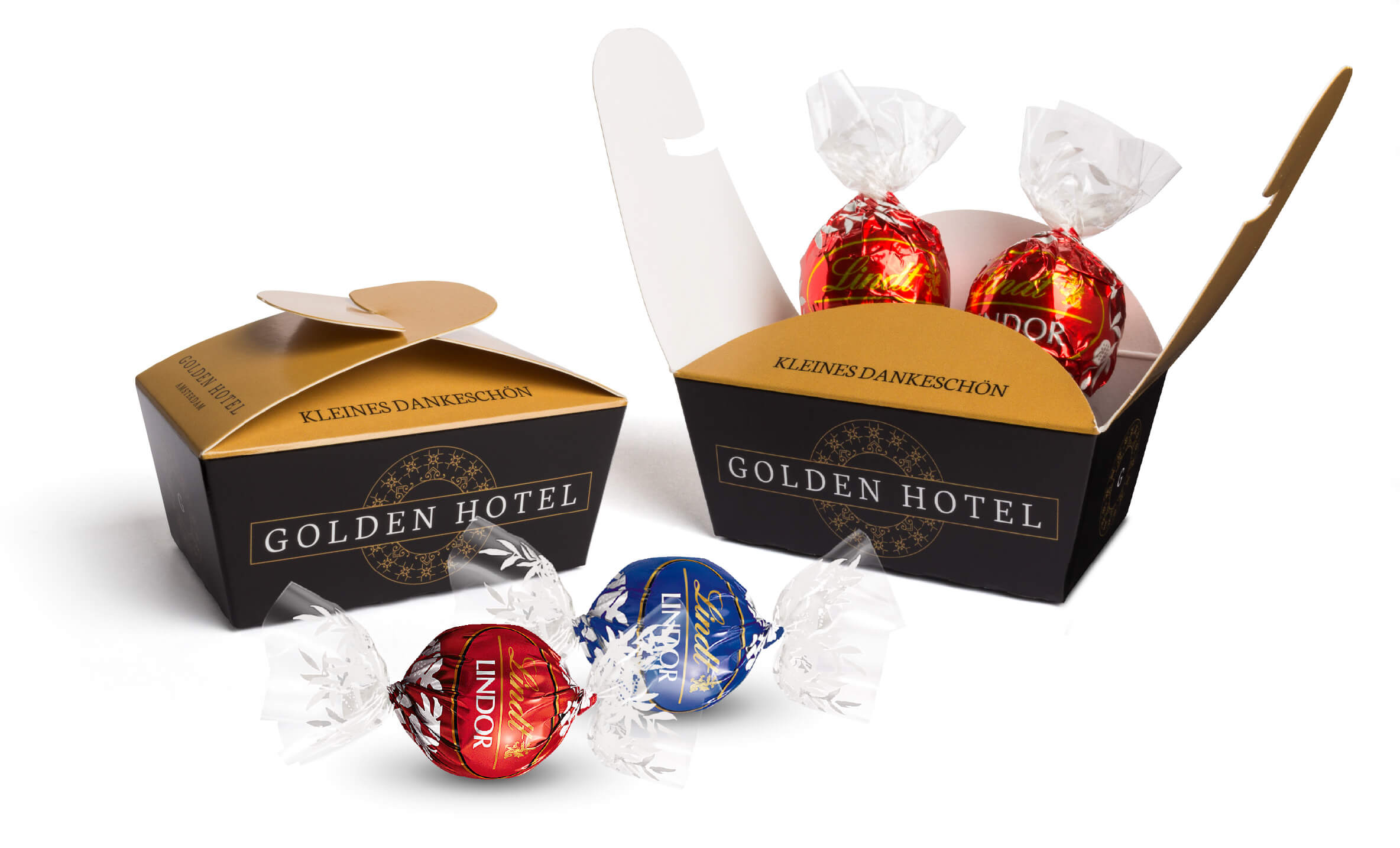 Lindt Lindor Kugeln im Werbeballotin Mit einem Give Away als Werbegeschenk wie Lindt Lindor Kugeln im Werbeballotin schenkt man Freude.