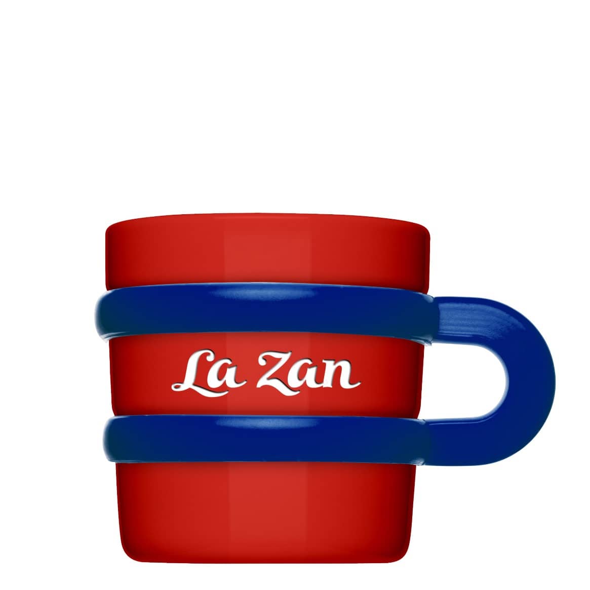 Tasse mit Silikonhenkel klein Form 280 zum bedrucken mit einem Logo oder einer Grafik als Werbegeschenk, Werbeartikel oder Werbemittel