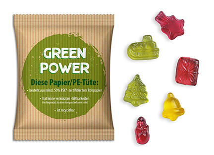 10 g Fruchtgummi Weihnachtsedition individuell Mit einem Give Away als Werbegeschenk wie 10 g Fruchtgummi Weihnachtsedition individuell schenkt man Freude.