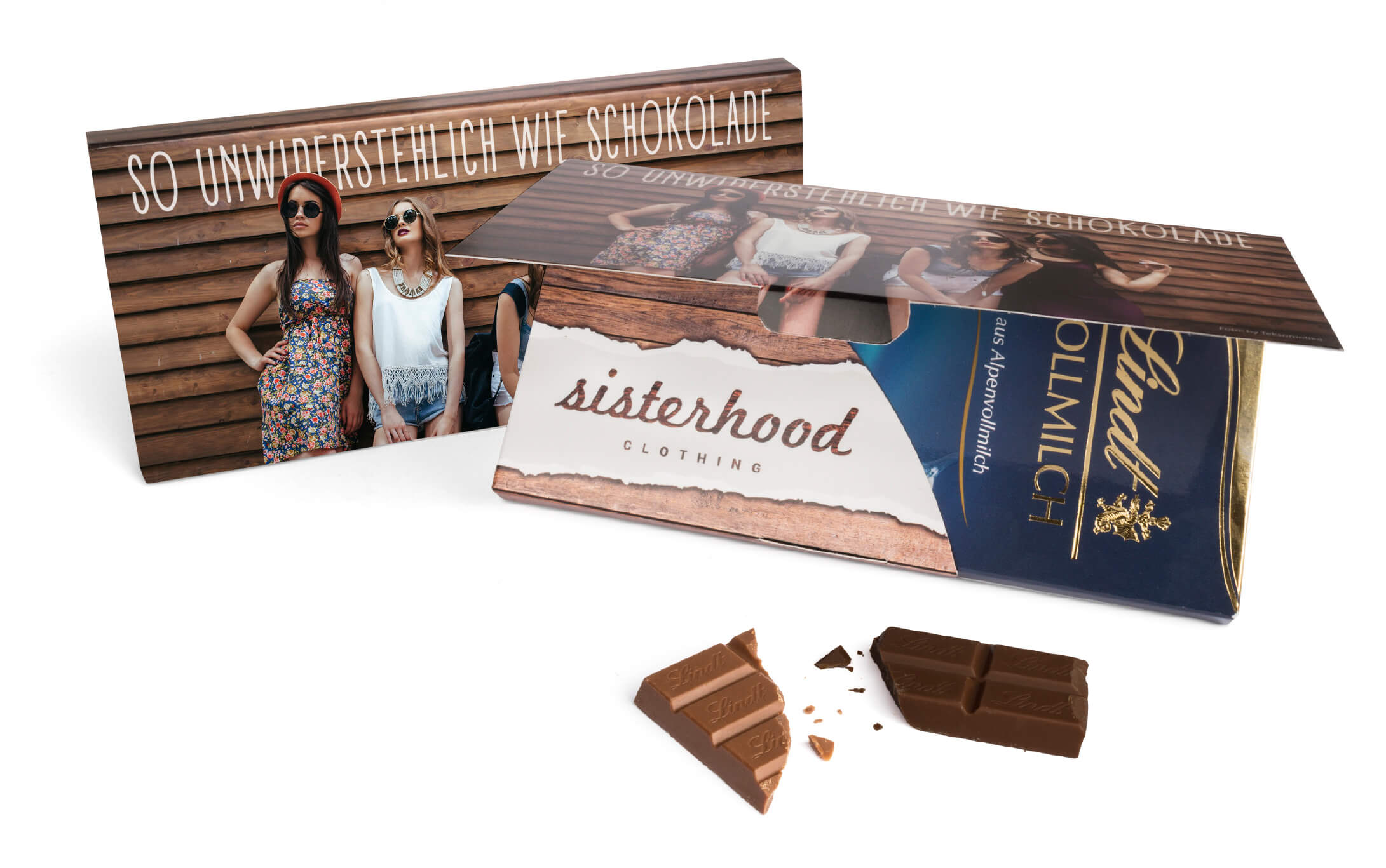 Lindt Schokoladentafel in Mailingmappe Mit einem Give Away als Werbegeschenk wie Lindt Schokoladentafel in Mailingmappe schenkt man Freude.