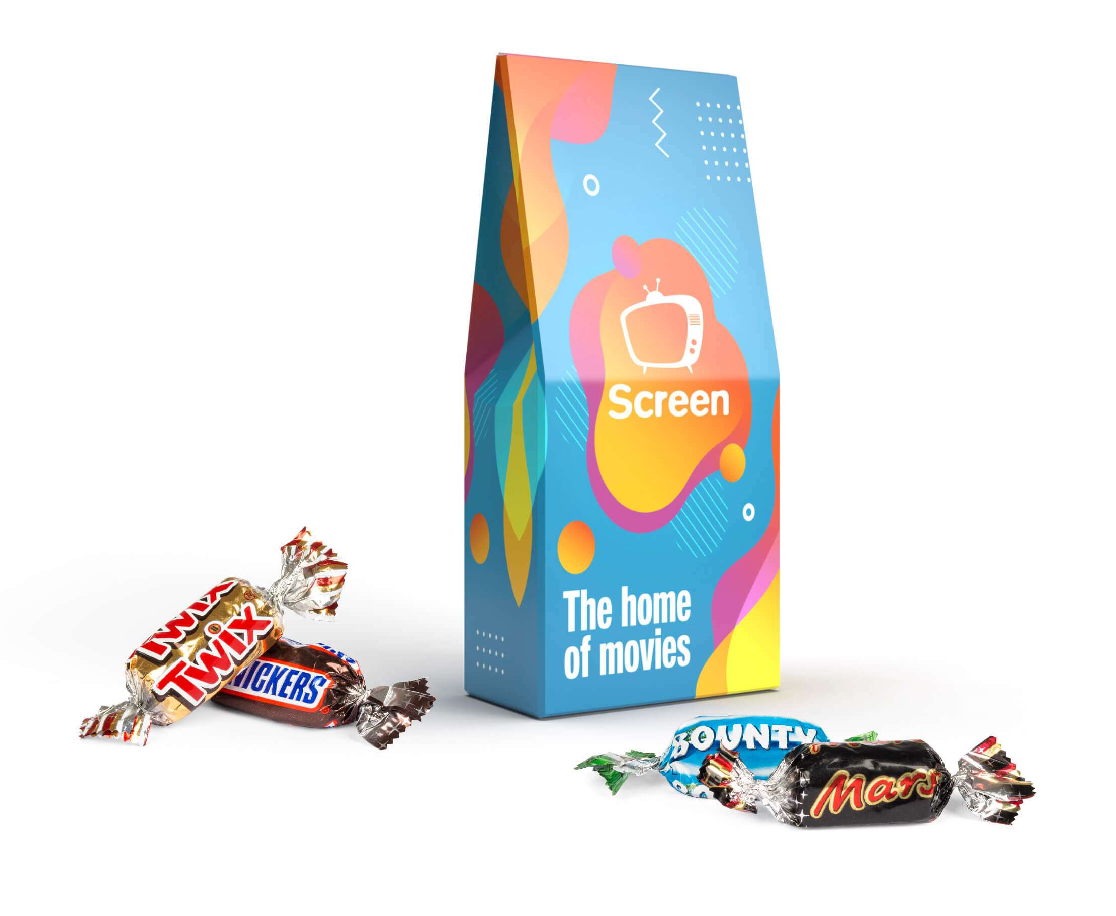 Mars Miniatures Mix in Standboden-Kartonage Mit einem Give Away als Werbegeschenk wie Mars Miniatures Mix in Standboden-Kartonage schenkt man Freude.