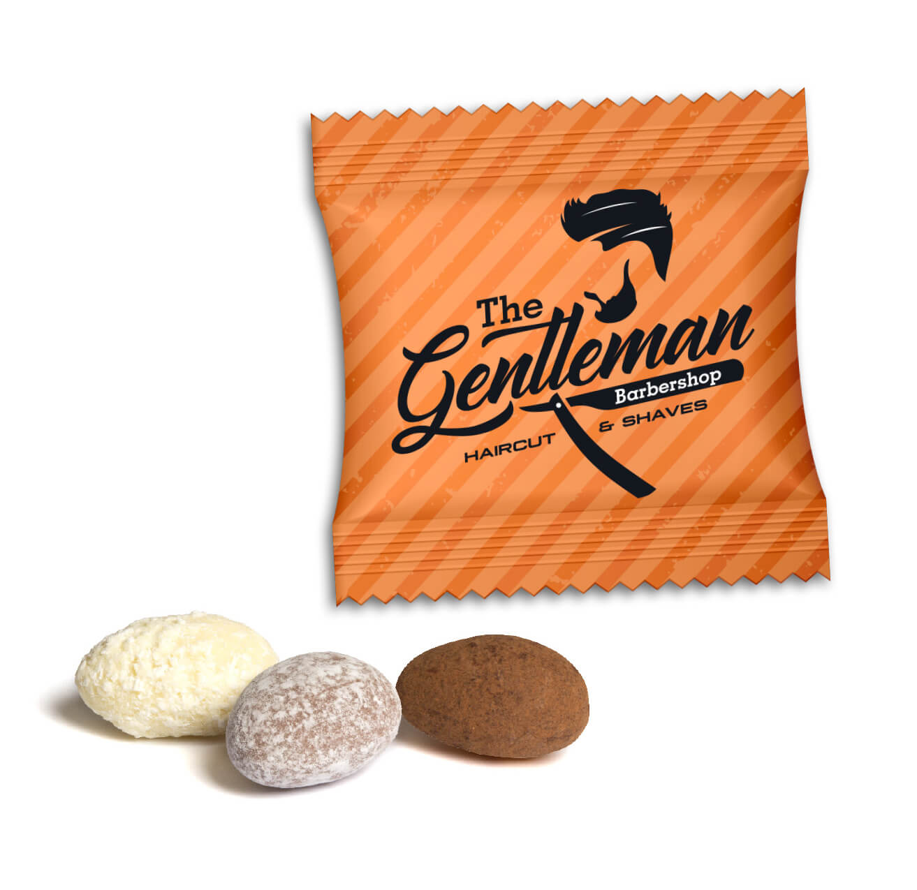 Mandeln einzeln im Werbetütchen Mit einem Give Away als Werbegeschenk wie Mandeln einzeln im Werbetütchen schenkt man Freude.