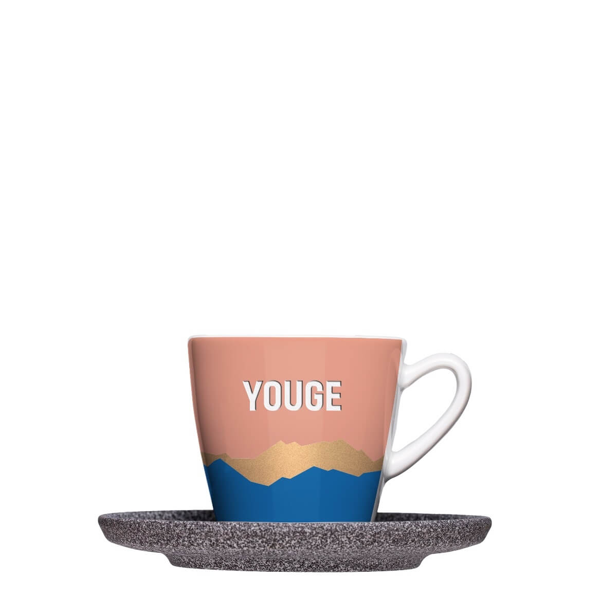 Espressotasse Serie Granit Form 630 zum bedrucken mit einem Logo oder einer Grafik als Werbegeschenk, Werbeartikel oder Werbemittel