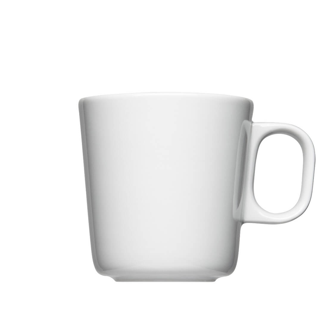 Milchkaffeetasse Form 204 Milchkaffeetasse Form 204 zum bedrucken mit einem Logo oder einer Grafik als Werbegeschenk, Werbeartikel oder Werbemittel